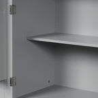 Meuble de rangement de salle de bain avec portes et tiroir