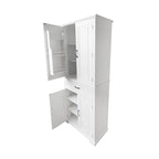 Meuble de rangement de salle de bain avec portes et tiroir