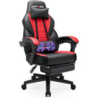 Chaise de jeu style course BOSSIN, fauteuil gamer grande taille 136 kg, chaise de bureau à dossier haut