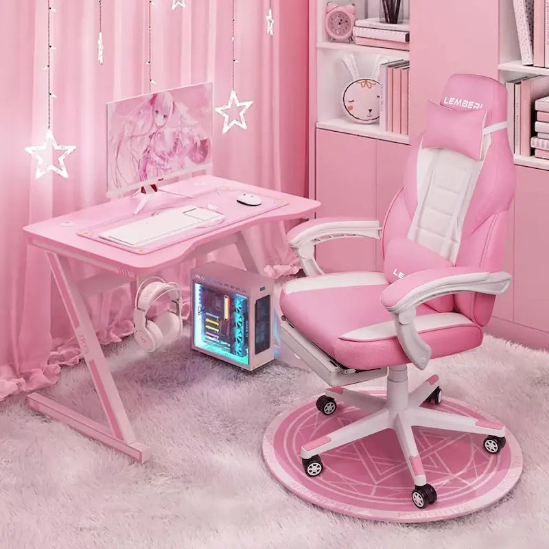 Chaise de jeu style course BOSSIN, fauteuil gamer grande taille 136 kg, chaise de bureau à dossier haut