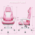 Chaise de jeu style course BOSSIN, fauteuil gamer grande taille 136 kg, chaise de bureau à dossier haut