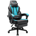 Chaise de jeu style course BOSSIN, fauteuil gamer grande taille 136 kg, chaise de bureau à dossier haut