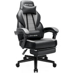 Chaise de jeu style course BOSSIN, fauteuil gamer grande taille 136 kg, chaise de bureau à dossier haut